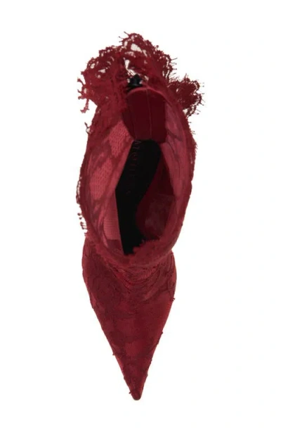 Alexander Mcqueen Mcqueen Pointed Toe Lace Boot In Multi