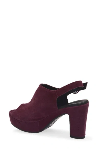 Cordani Tess Slingback Platform Sandal In Burgundy