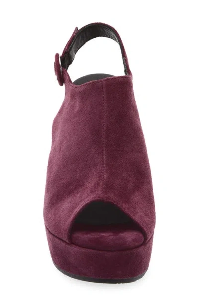 Cordani Tess Slingback Platform Sandal In Burgundy