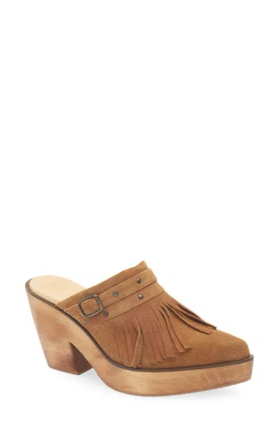 Cordani Pointed Toe Platform Mule In Brown