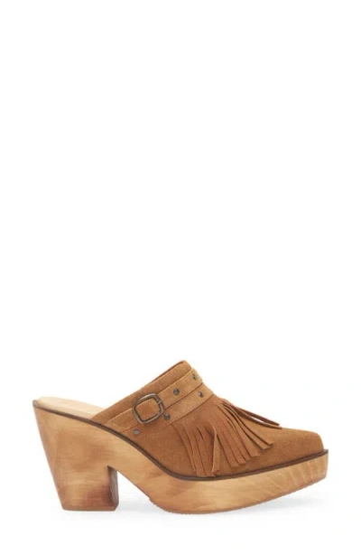 Cordani Pointed Toe Platform Mule In Brown