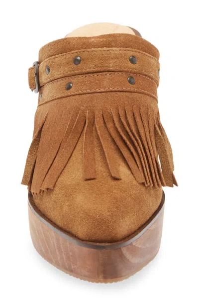 Cordani Pointed Toe Platform Mule In Brown