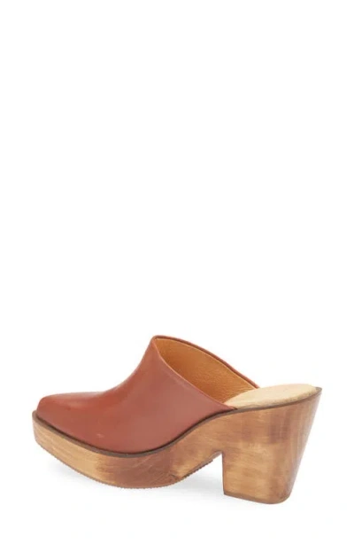 Cordani Pointed Toe Platform Mule In Brown
