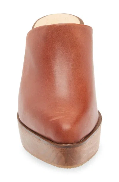 Cordani Pointed Toe Platform Mule In Brown