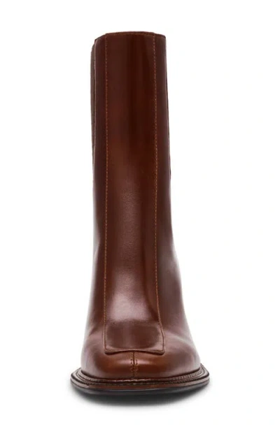 Steve Madden Women's Downtown Block-heel Chelsea Booties In Brown
