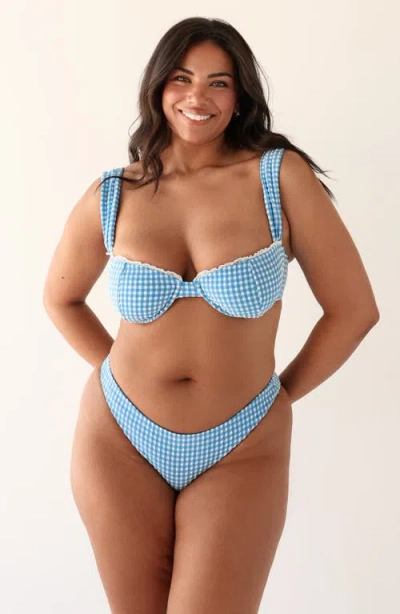 Dippin Daisys Nocturnal Cheeky Bikini Bottom In Blue