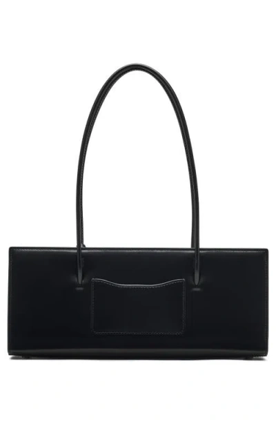 Marc Jacobs The Mirror Satchel Leather Shoulder Bag In Black