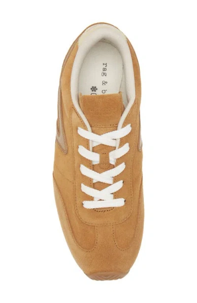 Rag & Bone Retro Runner Slim Ultra Sneaker In Gold