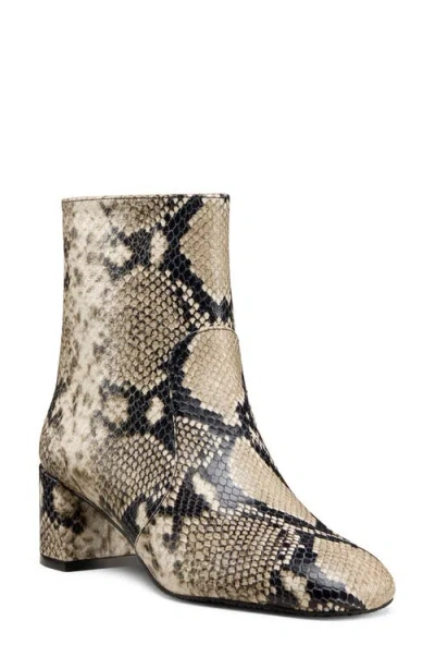 Stuart Weitzman Maeve Snakeskin Embossed Bootie In Multi