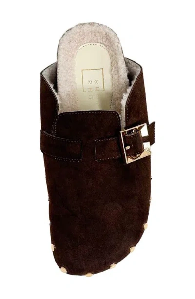 Shushop Tori Faux Shearling Lined Clog In Multi