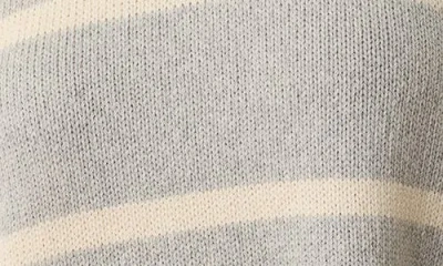 Marine Layer Berkeley Oversize Crewneck Wool Blend Sweater In Gray