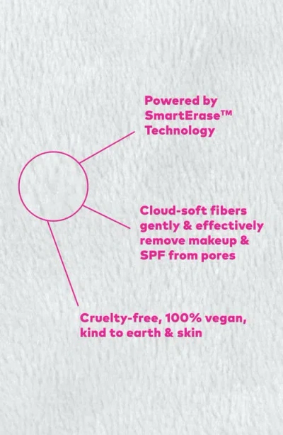 The Original Makeup Eraser Fab-bow-lous 7-day Reusable Makeup Eraser Set In Transparent