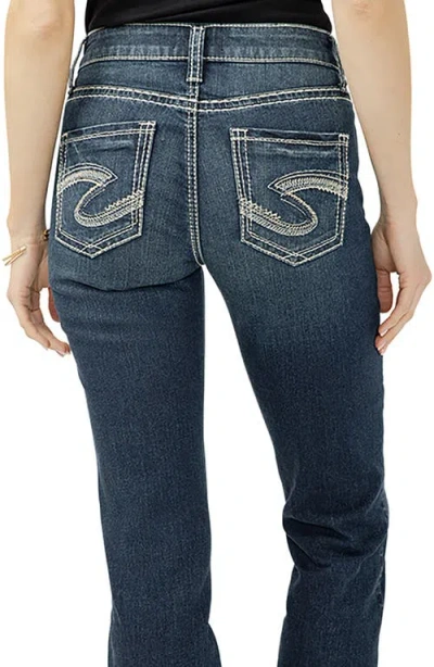 Silver Jeans Co. Women's Suki Mid Rise Curvy Fit Slim Bootcut Jeans In Blue