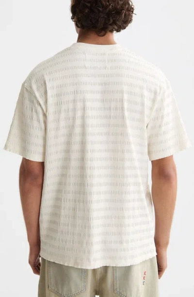 Scotch & Soda Relaxed Fit Tonal Stripe Pocket Tee In White
