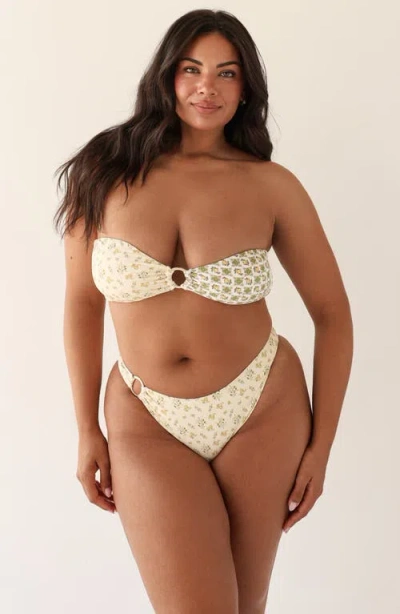 Dippin Daisys Dive In Super Cheeky Bikini Bottom In Gold