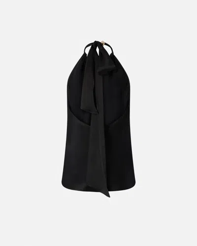 Pinko 'briscola' Halterneck Top In Black