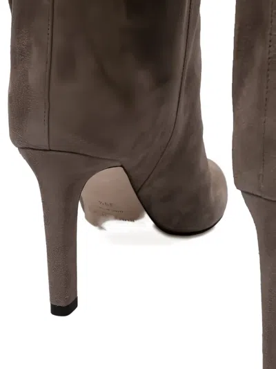 Jimmy Choo 85mm Alizze Pointed-toe Knee-high Boots In Brown