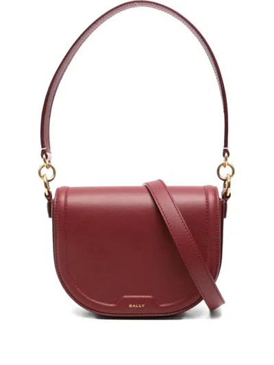 Bally Small Code Flap Cross-body Bag In Red