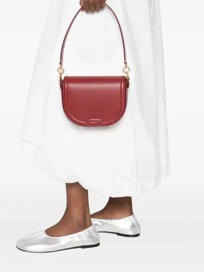 Bally Small Code Flap Cross-body Bag In Red