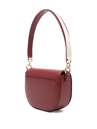 Bally Small Code Flap Cross-body Bag In Red