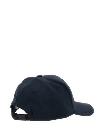 Stone Island Logo-patch Baseball Cap In Blue