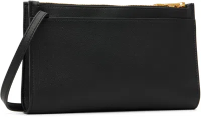 Tom Ford Natural Grain Leather Padlock Mini Bag On Strap In Black