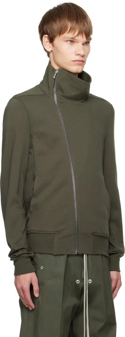 Rick Owens Khaki Concordians Bauhaus Jogger Track Jacket In Green