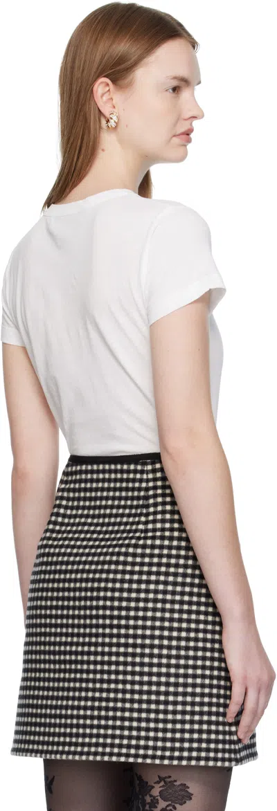 Valentino White Cotton T-shirt In White