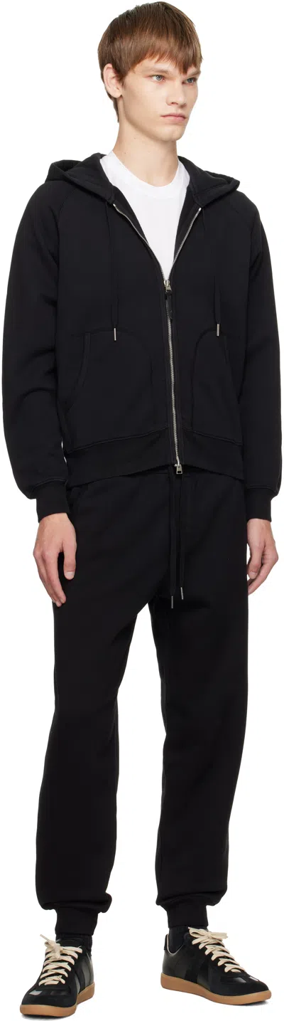 Tom Ford Cotton Zip-up Hoodie In Black