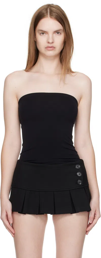 Wolford Women's 7005 Black Aurora Crewneck Stretch-jersey