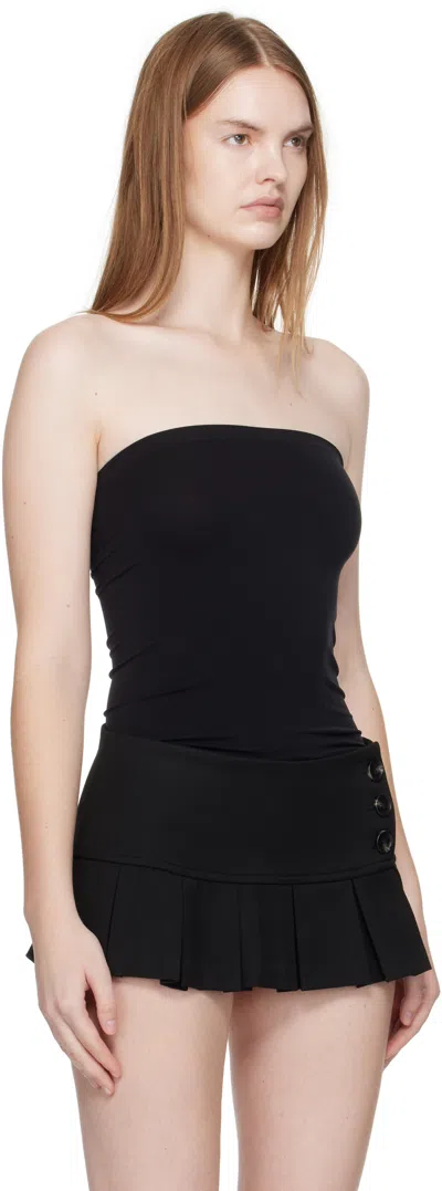 Wolford Women's 7005 Black Aurora Crewneck Stretch-jersey