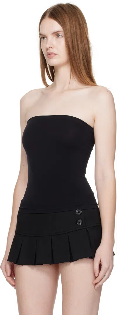 Wolford Women's 7005 Black Aurora Crewneck Stretch-jersey