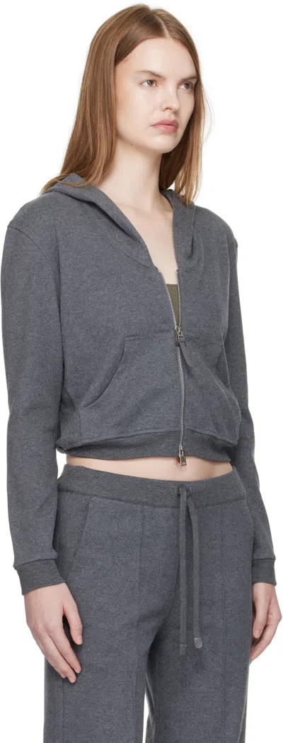 Tom Ford Hoodie Cotton Cropped Kangaroo Pockets In Green