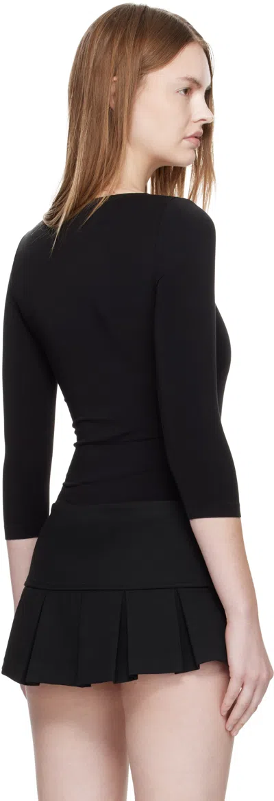 Wolford Black Tokio String Bodysuit In Black