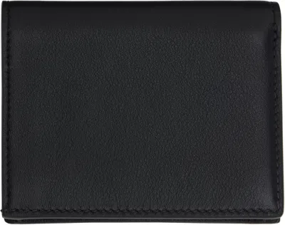 Tom Ford Natural Grain Leather Padlock Compact Wallet In Black