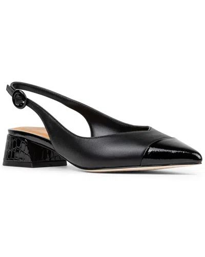 Donald Pliner Payton Leather Slingback Pump In Black