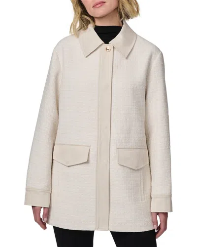 Bernardo Lady Sophisticate Tweed Shacket In Neutral