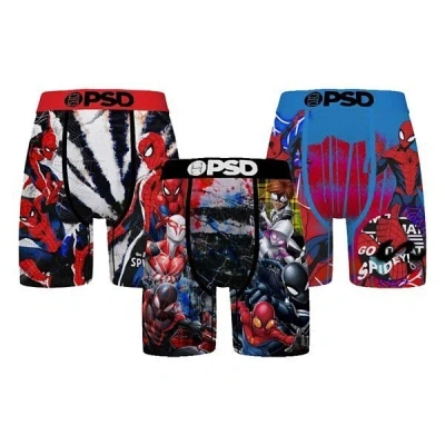 Psd Spider-man Underwear Men's Multicolor Stretch Boxer Brief In Multi