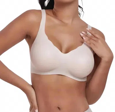 Siluets Skinhydra Bionic Gel Comfort Bra In Beige In Animal Print