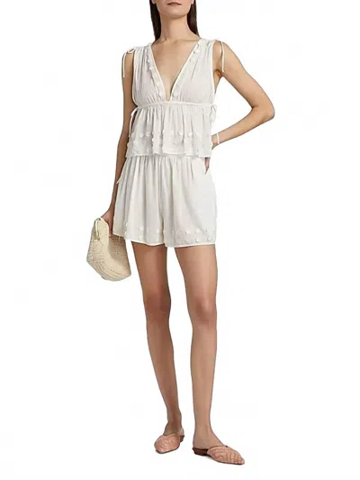 Sea Nima Open Side Short Coverup In White In White