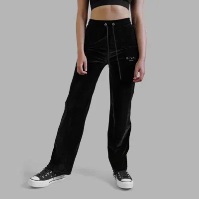 Blvck Velvet Sweatpants In Black
