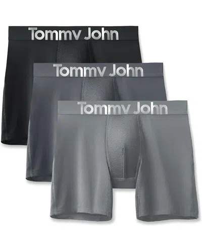 Tommy John 3-pack 360 Sport Micro Boxer Brief Underwear Mens Multicolor Buu550 In Gray
