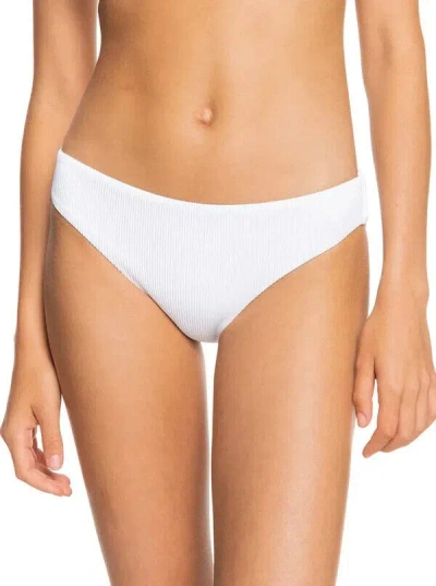 Roxy Love Rib Charlie Hipster Bikini Bottoms In White