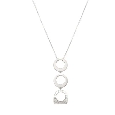 Fred Success Necklace In 18k White Gold In Metallic