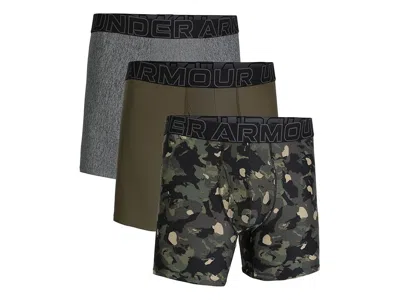 Under Armour Performance Tech Boxer Briefs Men Multi Underwear 3-pack Buu703 In Multi