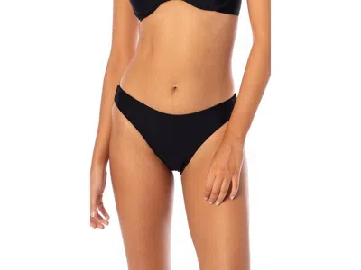 Maaji Sublimity Regular Rise Classic Bikini Bottom Womens Black Buu1119 In Black