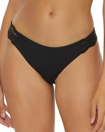 Becca By Re Virtue Womens Black Colette American Fit Bikini Bottom Buu044 In Black