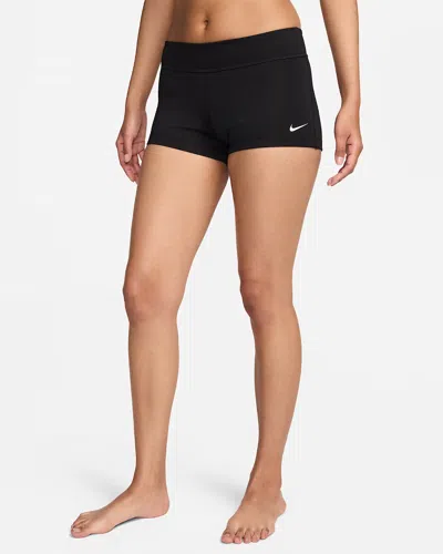 Nike Women's Swim Essential Kick Shorts In Black