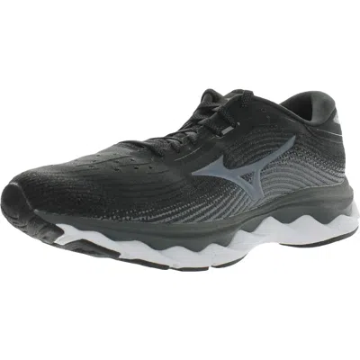 Mizuno Wave Sky 5 Womens Gym Fitness Running Shoes In Gray