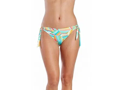 Helen Jon Soft Tie Tunnel Hipster Bikini Bottom In Multi